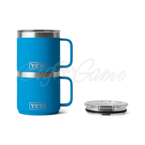 Термокружка YETI Rambler Mug 2.0 w/Magslider Lid 414 цвет Big Wave Blue фото 2