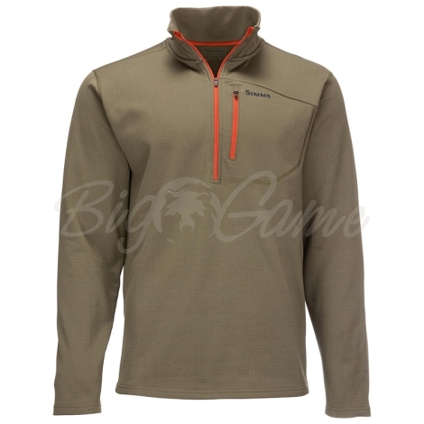 Пуловер SIMMS Thermal 1/4 Zip Top цвет Dark Stone фото 1