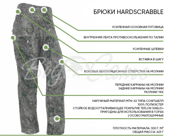 Брюки SKRE Hardscrabble Pants цвет MTN Stealth фото 4