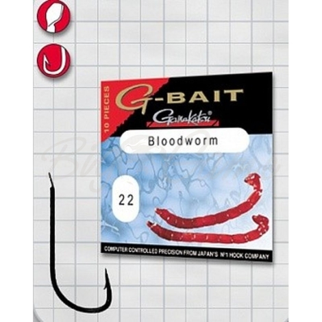 Крючок одинарный GAMAKATSU G-Bait Bloodworm фото 1