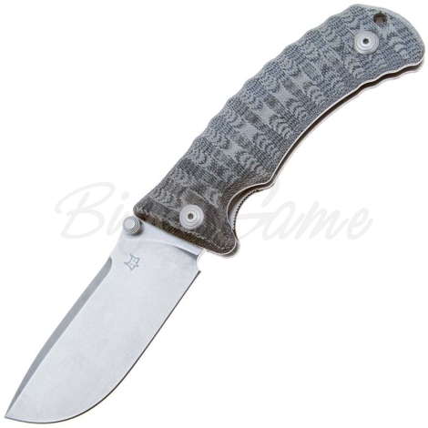Нож складной FOX KNIVES MBSW Pro-Hunter сталь N690Co рукоять Микарта цв. Серый фото 1