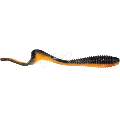 Твистер NORSTREAM Tricky Tail 9" цв. 07 Black-Orange фото 1
