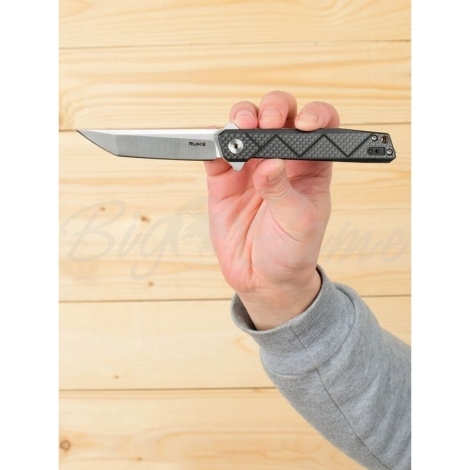Нож складной RUIKE Knife P127-CB цв. Черный фото 6