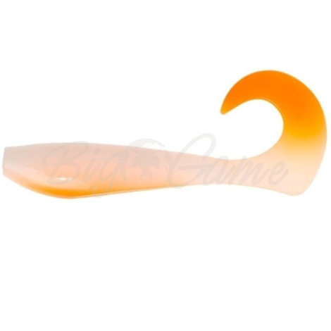 Твистер NARVAL Curly Swimmer 12 см (4 шт.) цв. White Rabbit фото 1
