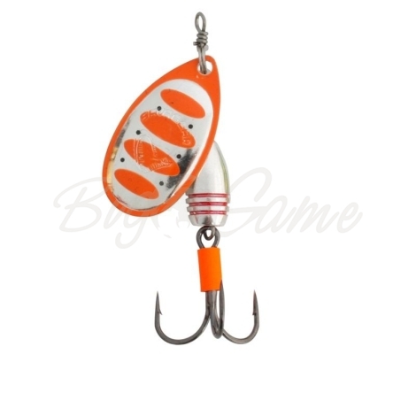 Блесна вращающаяся SAVAGE GEAR Caviar Spinner № 3 9,5 г цв. 04-Fluo Orange & Silver фото 1