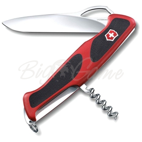 Нож VICTORINOX RangerGrip 63 130мм 5 функций цв. Красный / черный фото 1