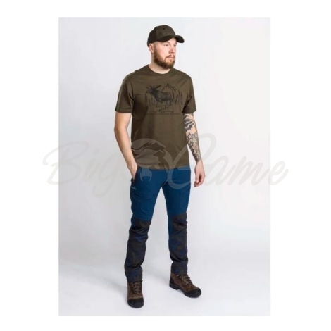 Футболка PINEWOOD Moose T-Shirt цвет Green фото 3