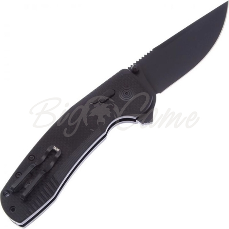 Нож складной SOG SOG-TAC XR Black Out сталь D2 рукоять G-10 цв. Черный фото 2