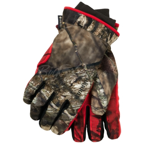 Перчатки HARKILA Moose Hunter 2.0 GTX Gloves цвет Mossy Oak Break-Up Country / Mossy Oak Red фото 1