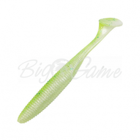 Виброхвост JACKALL Rhythm Wave 5,8" (4 шт.) цв. chartreuse back shad фото 1