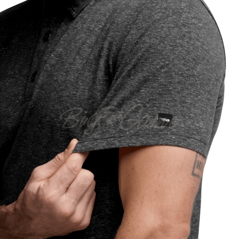 Футболка SITKA Essential SS Polo цвет Obsidian Heather фото 3