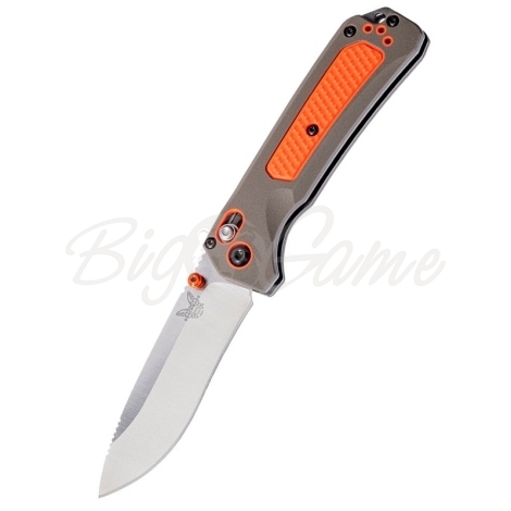 Нож складной BENCHMADE Grizzly Ridge сталь CPM S30V, рукоять Versaflex, цв. бежевый фото 1