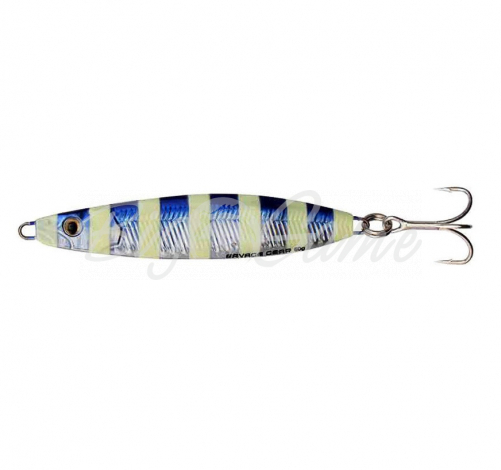 Пилькер SAVAGE GEAR Psycho Sprat 60 г цв. 04-Blue Glow Zebra фото 1