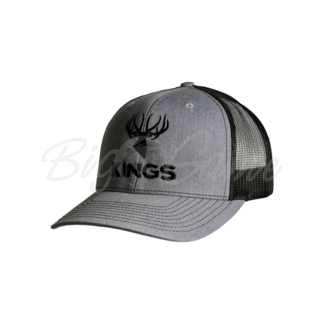 Бейсболка KING'S Embroidered Logo Hat цвет Navy Heather / Light Grey фото 1 Бейсболка KING'S Embroidered Logo Hat цвет Navy Heather / Light Grey фото 1