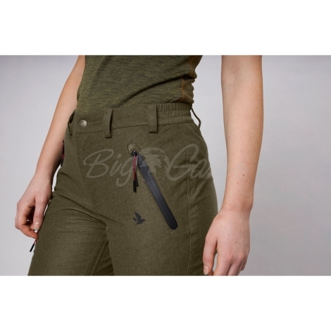 Брюки SEELAND Avail Woman Trousers цвет Pine green melange фото 4