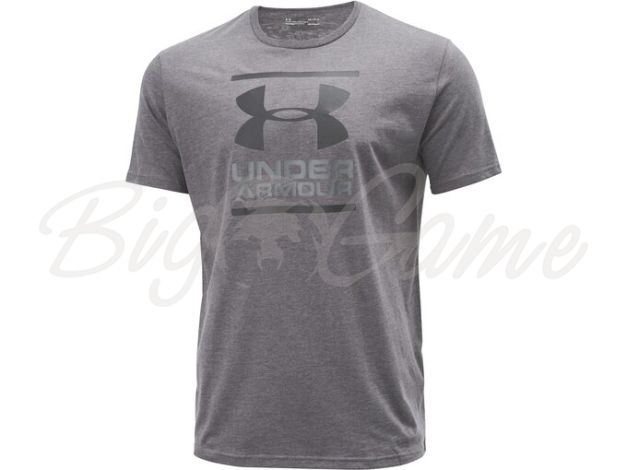 Футболка UNDER ARMOUR Charged Cotton GL Foundation SS цвет gray фото 1