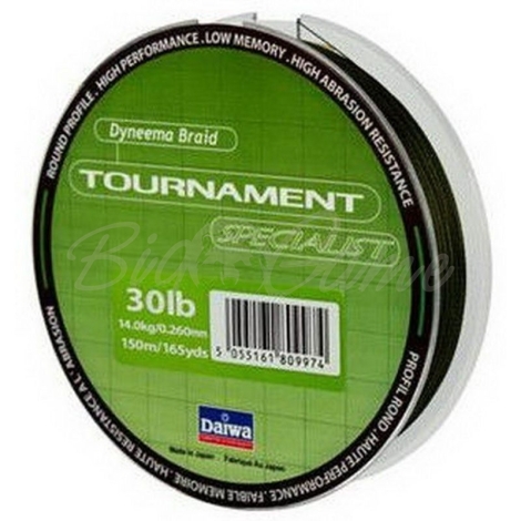 Леска DAIWA Tournament Specialist SP 30lb 300м (темно-зеленая) фото 1