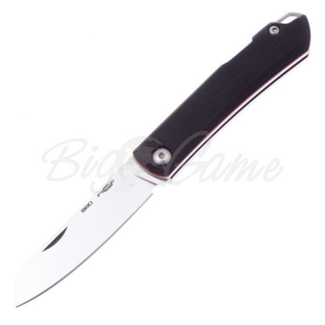 Нож складной N.C.CUSTOM Bro G10 Black Сталь Х105 рукоять G10 черно-красная фото 1
