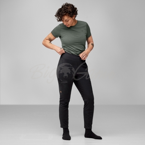 Брюки FJALLRAVEN Keb Fleece Trousers W цвет Black фото 5