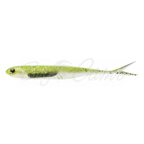 Слаг FISH ARROW Flash J Split SW 4" (6 шт.) цв. #102 (Chartreuse/Silver) фото 1