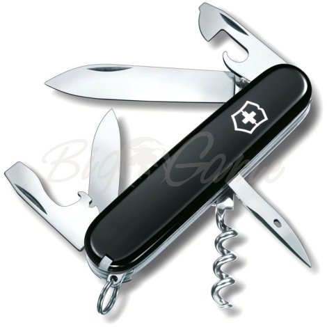 Нож VICTORINOX Spartan 91мм 12 функций цв. черный (в блистере) фото 1