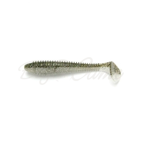 Виброхвост KEITECH Swing Impact 2,5" (10 шт.) цв. #416 Silver Flash Minnow фото 1