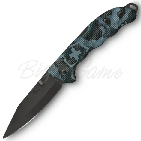 Нож складной полуавтоматический VICTORINOX  Evoke BSH Alox Navy сталь X55CrMo14 рукоять Алюминий цв. Синий фото 1