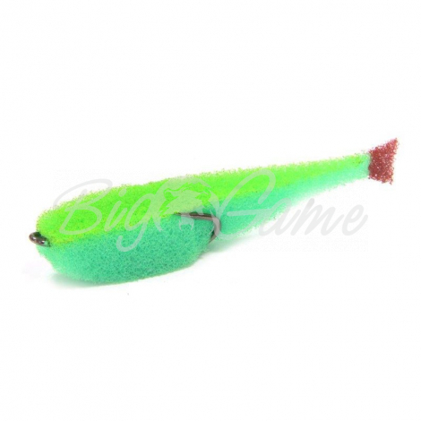 Поролоновая рыбка LEX Classic Fish CD 12 GBLB (зеленое тело / салатовая спина / красный хвост) фото 1