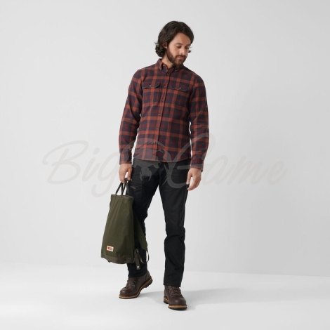 Рубашка FJALLRAVEN Skog Shirt M цвет Arctic Green-Dark Navy фото 5