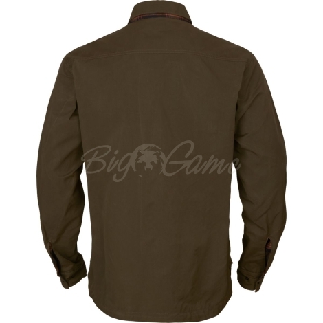Рубашка HARKILA Eirik Reversible Shirt Jacket цвет Dark warm olive / Burgundy фото 2