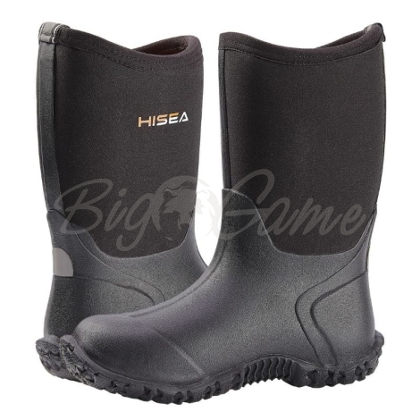 Сапоги HISEA Kid's Neoprene Rain Boots цвет Black фото 3
