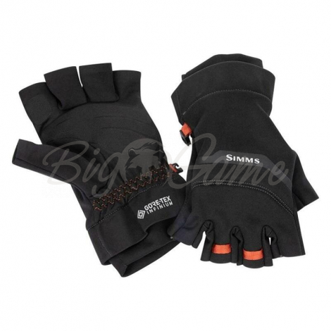 Перчатки SIMMS Gore-Tex Infinium Half Finger цвет Black фото 1