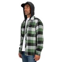 Рубашка SIMMS Coldweather Hoody цвет Moss Green Buffalo Plaid превью 3