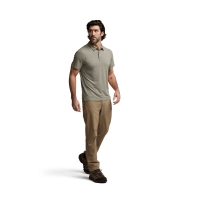 Футболка SITKA Essential SS Polo цвет Oak Heather превью 8