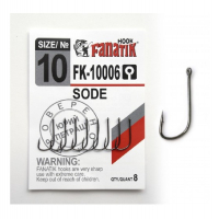 Крючок одинарный FANATIK FK-10006 Sode № 10 (8 шт.)