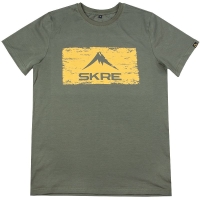 Футболка SKRE Distressed Logo T-Shirt цвет Хаки