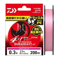 Плетенка DAIWA UVF Gekkabijin Dura Heavy 200 м цв. White Pink #0.5