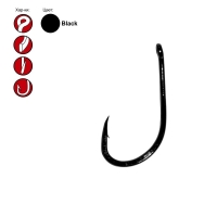 Крючок карповый GAMAKATSU A1 G-CARP POP UP (10 шт.) № 1 black превью 1