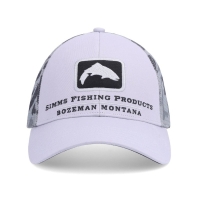 Кепка SIMMS Trout Icon Trucker цвет Ghost Camo Steel превью 1