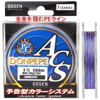 Плетенка GOSEN 4PE Donpepe ACS 200 м цв. Синий № 0,8