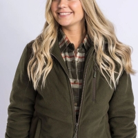 Толстовка PINEWOOD WS Harriette Padded Fleece Jacket цвет Green / Suede Brown превью 3