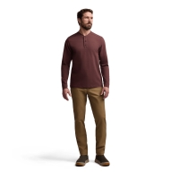 Лонгслив SITKA Foothills LS Henley цвет Cherry Wood превью 4