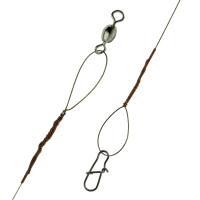 Поводок NORSTREAM нерж. без оплетки 1X7 6 lb crane №10 nice №0 15см (10 шт.) превью 2