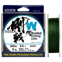 Плетенка GOSEN 4PE W Braid 300 м цв. Зеленый #0.6