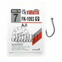 Крючок одинарный FANATIK FK-1093 Aji № 7 (9 шт.)