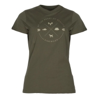 Футболка PINEWOOD WS Finnveden Trail T-Shirt цвет Olive