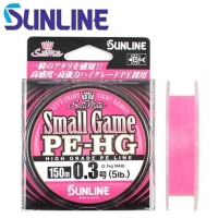 Плетенка SUNLINE New Small Game PE HG 150 м цв. розовый 0,104 мм