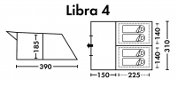 Палатка FHM Libra 4 кемпинговая цвет Синий / Серый превью 13