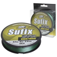 Плетенка SUFIX SFX BRAID цв. зеленый 135 м 0,17 мм 8,9 кг