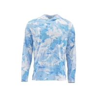 Термокофта SIMMS SolarFlex Hoody Print цвет Cloud Camo Blue превью 2